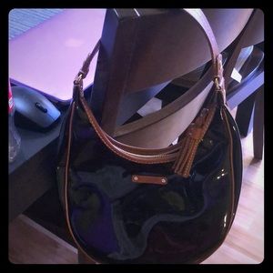 Kate Spade patent purse w/ leather strap